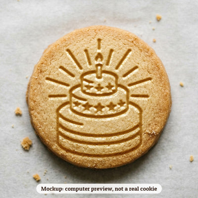 Birthday Cake Cookie Stamp