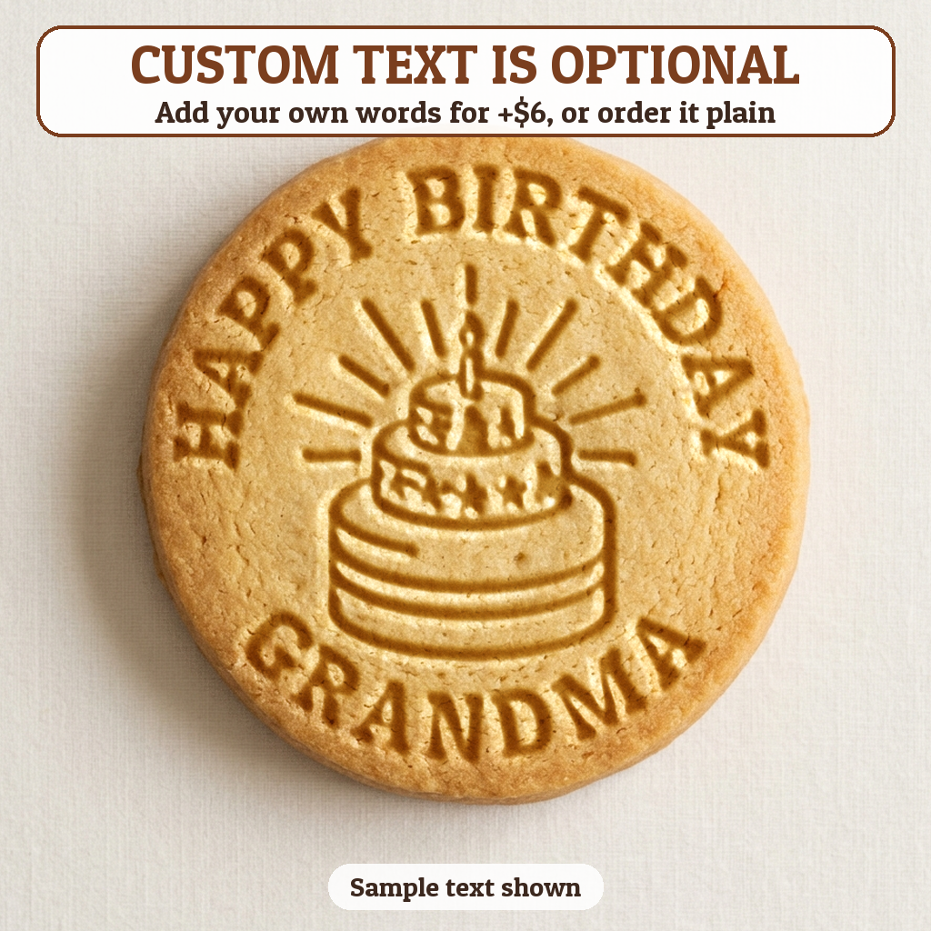 Birthday Cake with optional custom text