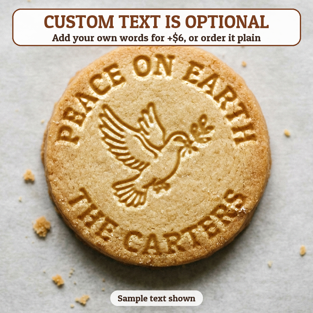 Christmas Dove with optional custom text