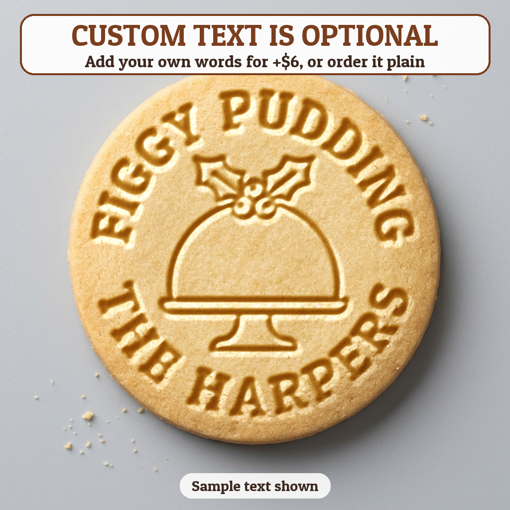 Christmas Pudding with optional custom text
