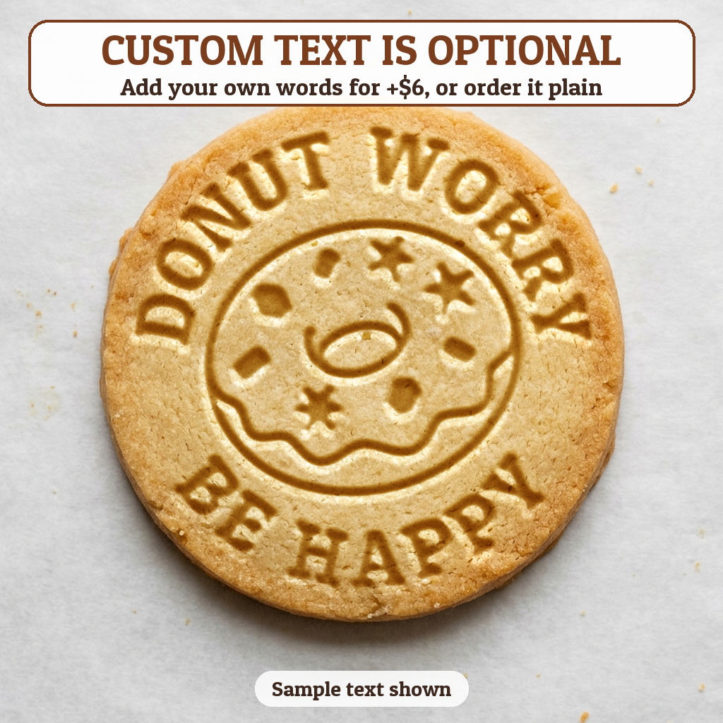 Donut with optional custom text