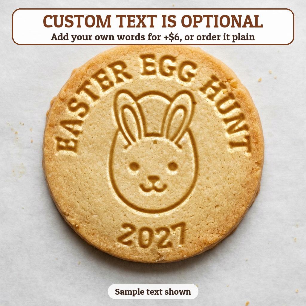 Easter Egg & Bunny with optional custom text