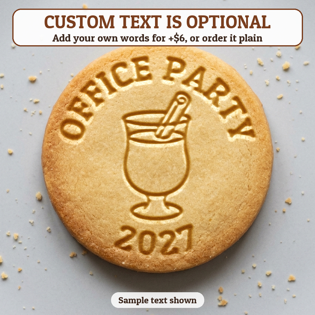 Eggnog Glass with optional custom text