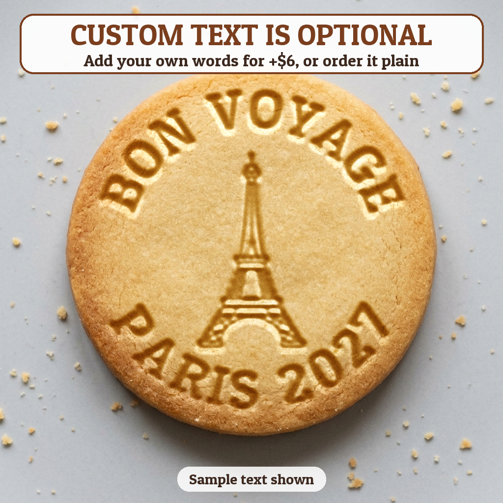 Eiffel Tower with optional custom text