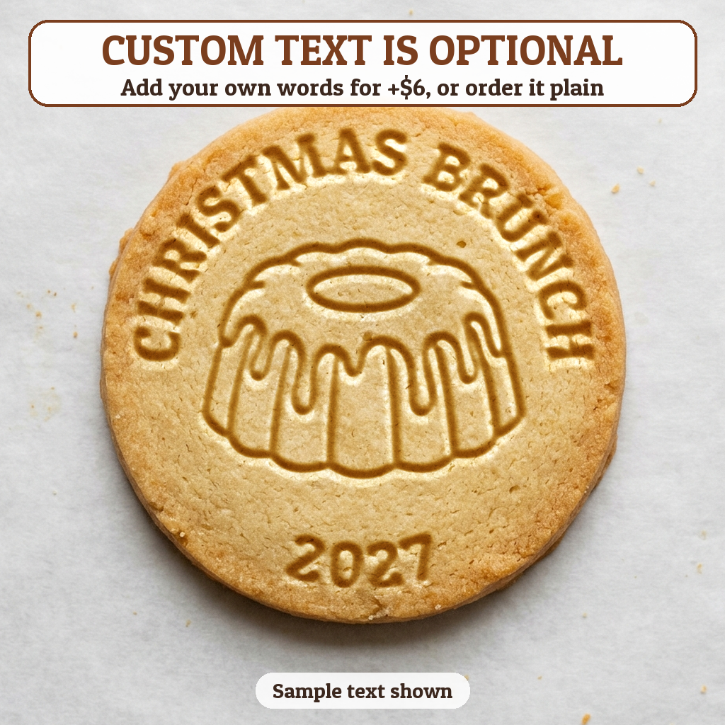 Frosted Bundt Cake with optional custom text