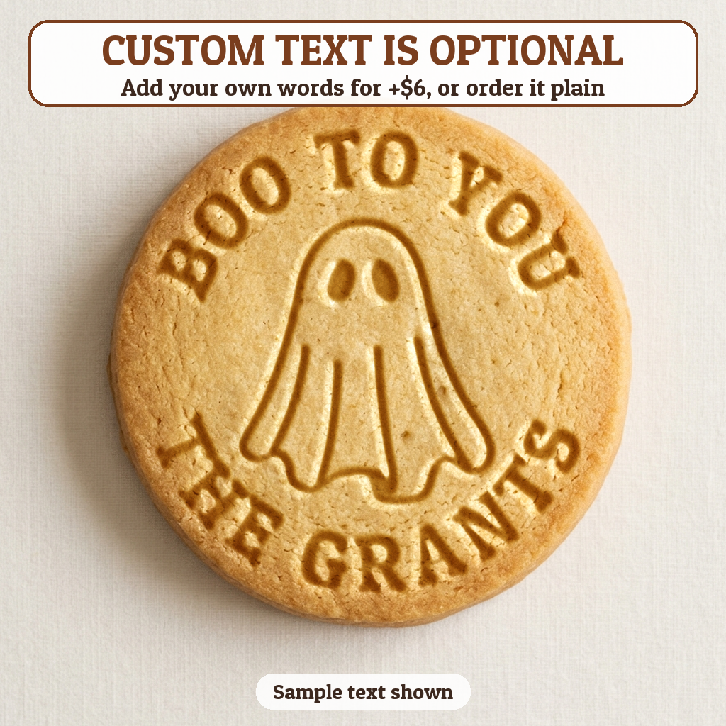 Ghost with optional custom text