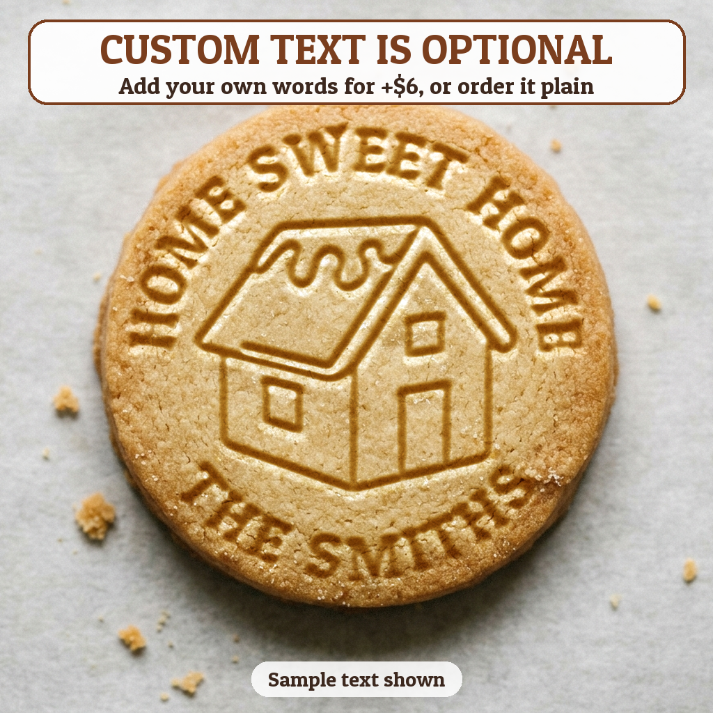Gingerbread House with optional custom text
