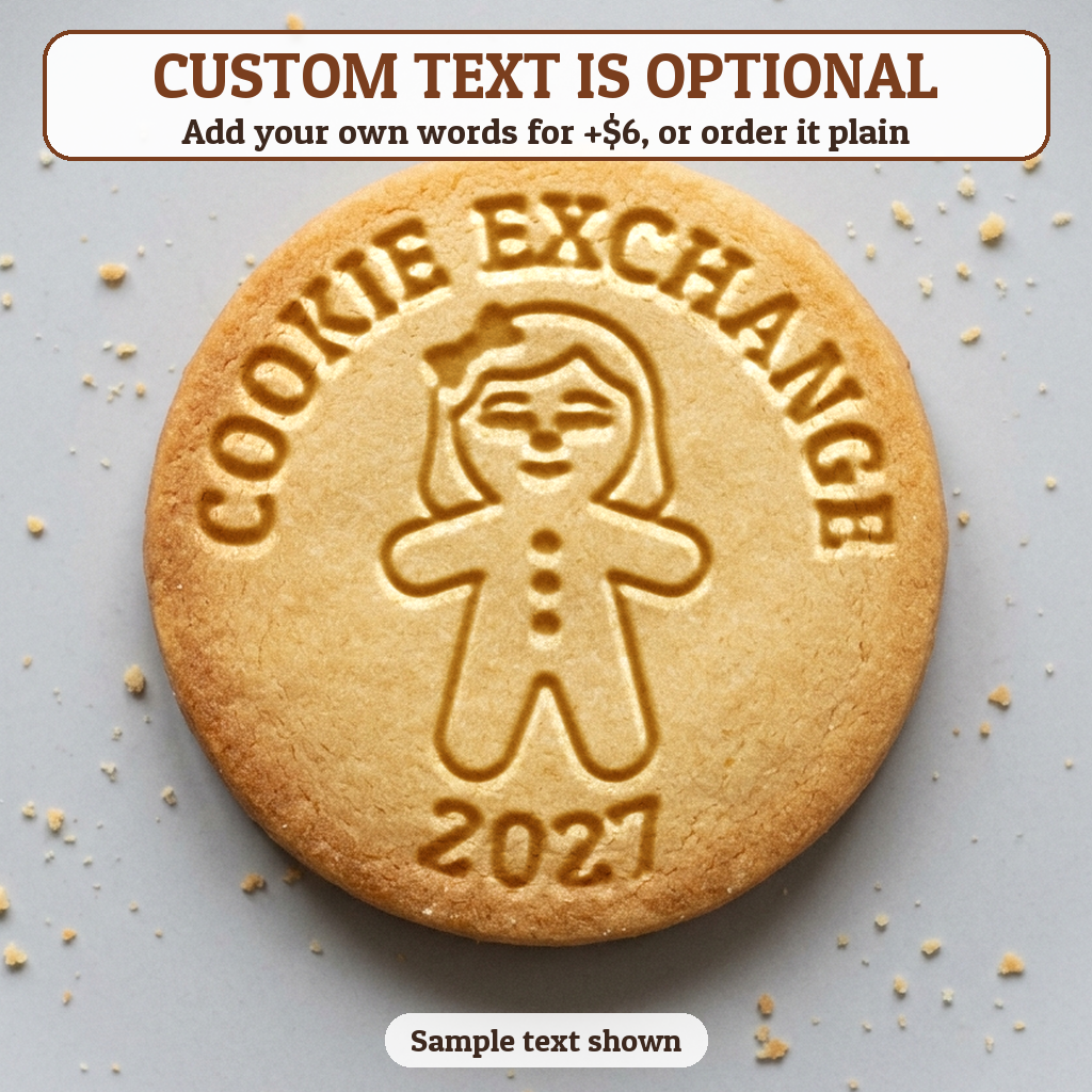 Gingerbread Woman with optional custom text