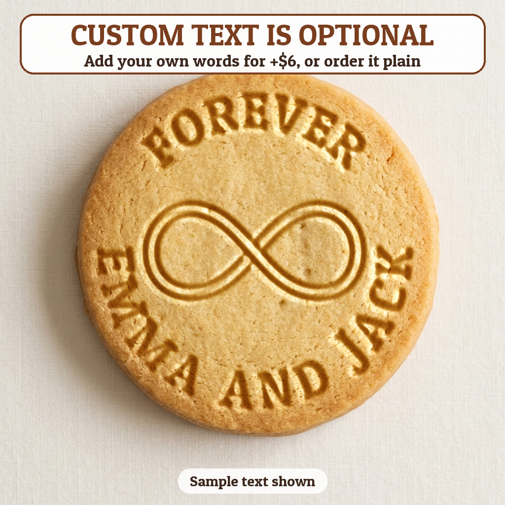Infinity Symbol with optional custom text