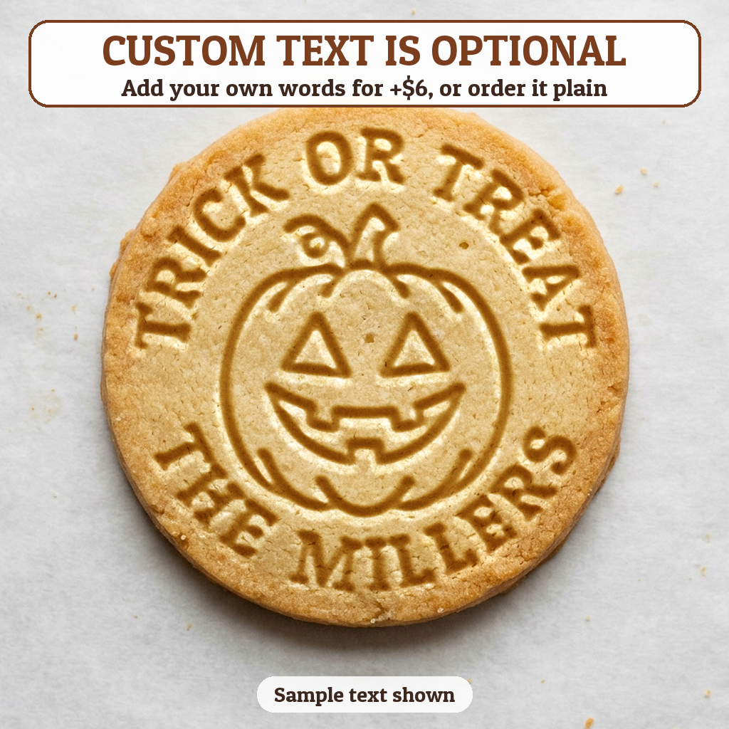 Jack-O-Lantern with optional custom text