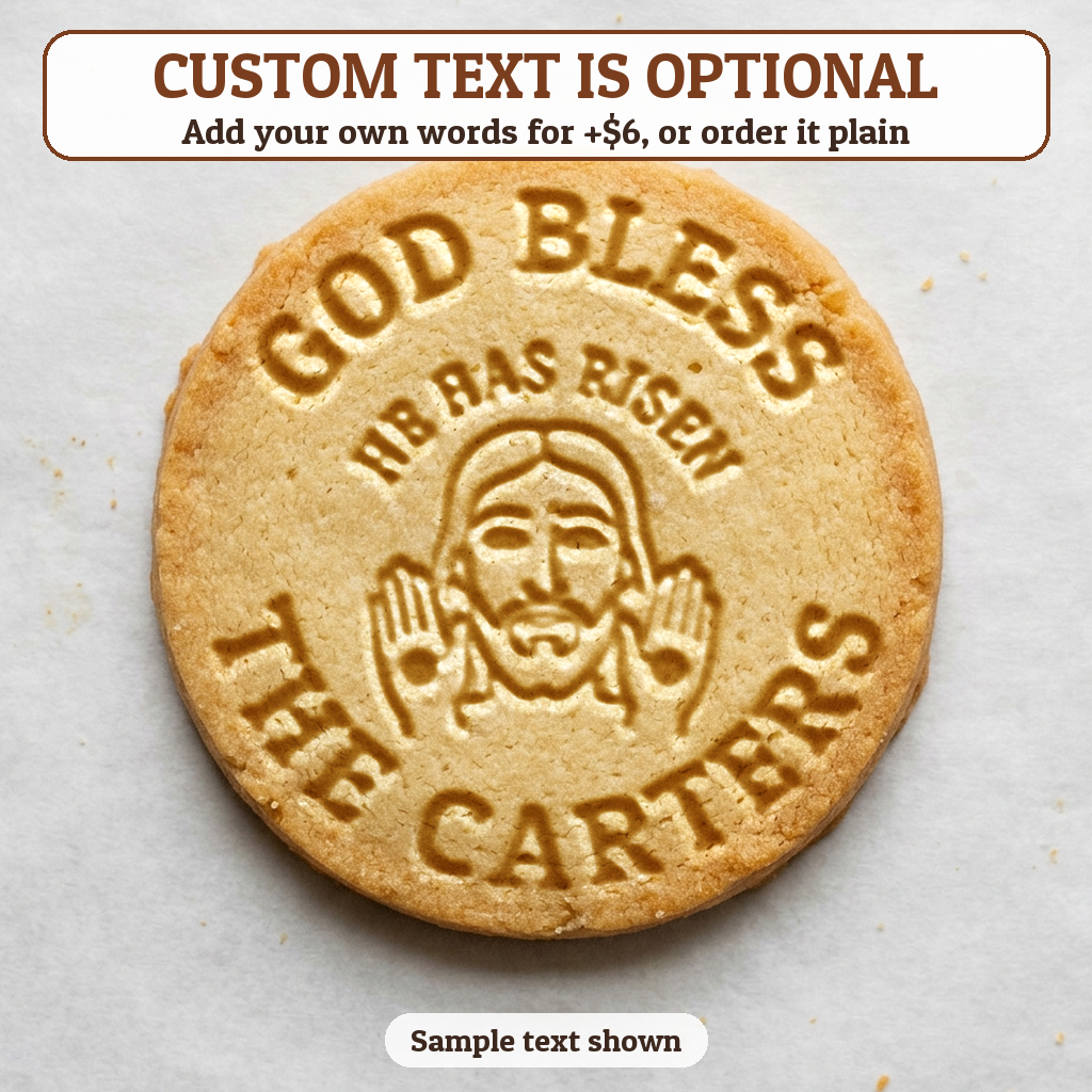 Jesus with optional custom text