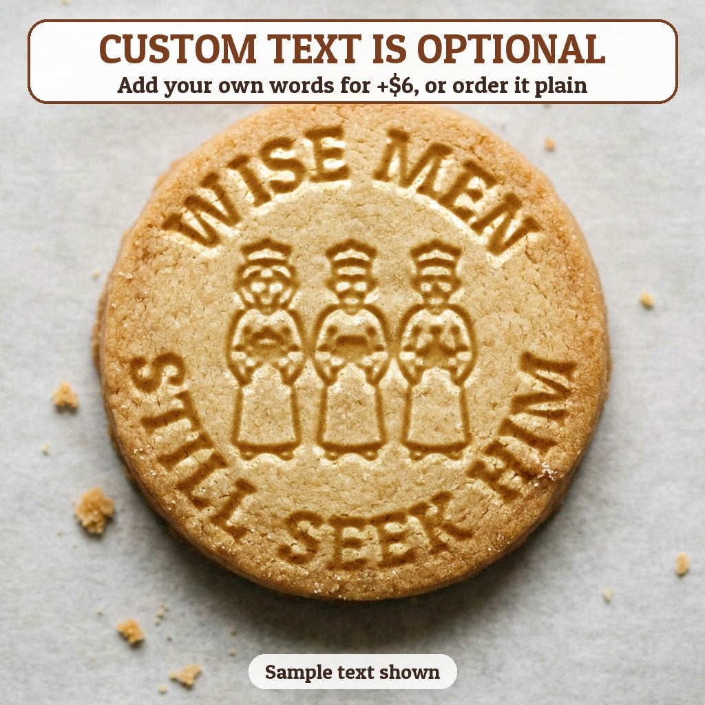 Three Wise Men with optional custom text