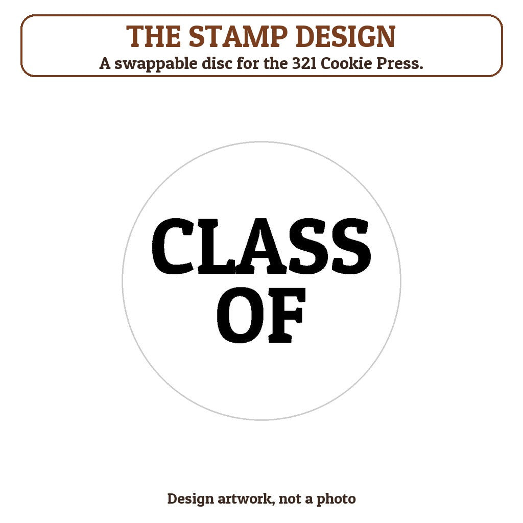Class Of cookie stamp - the stamp design artwork