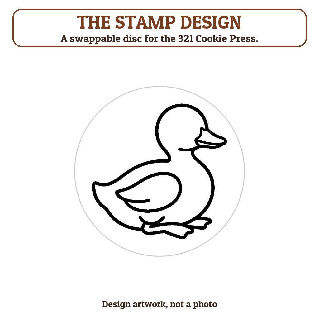 Duckling cookie stamp - the stamp design artwork
