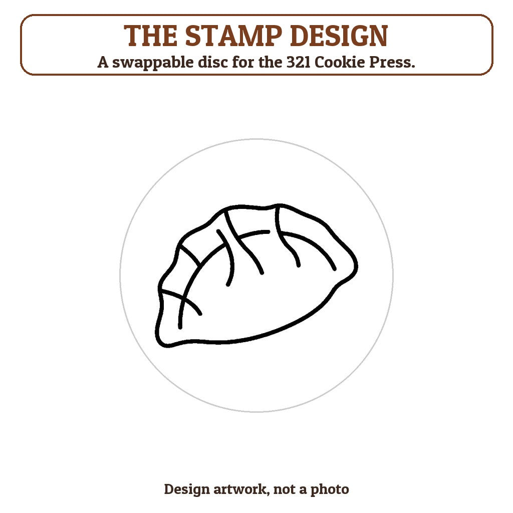 Dumplings cookie stamp - the stamp design artwork