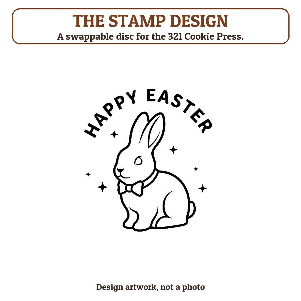 Easter Bunny cookie stamp - the stamp design artwork
