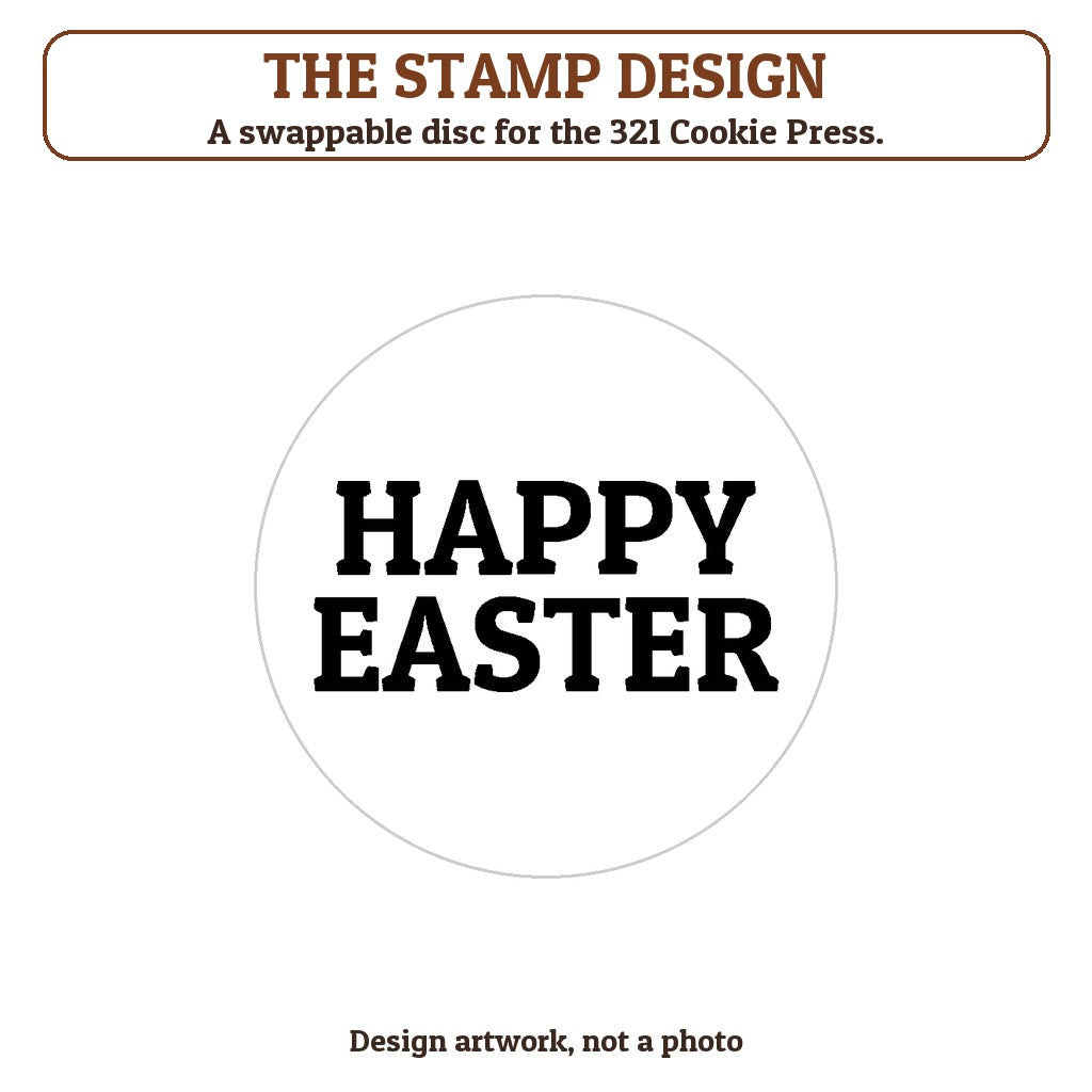 Happy Easter cookie stamp - the stamp design artwork