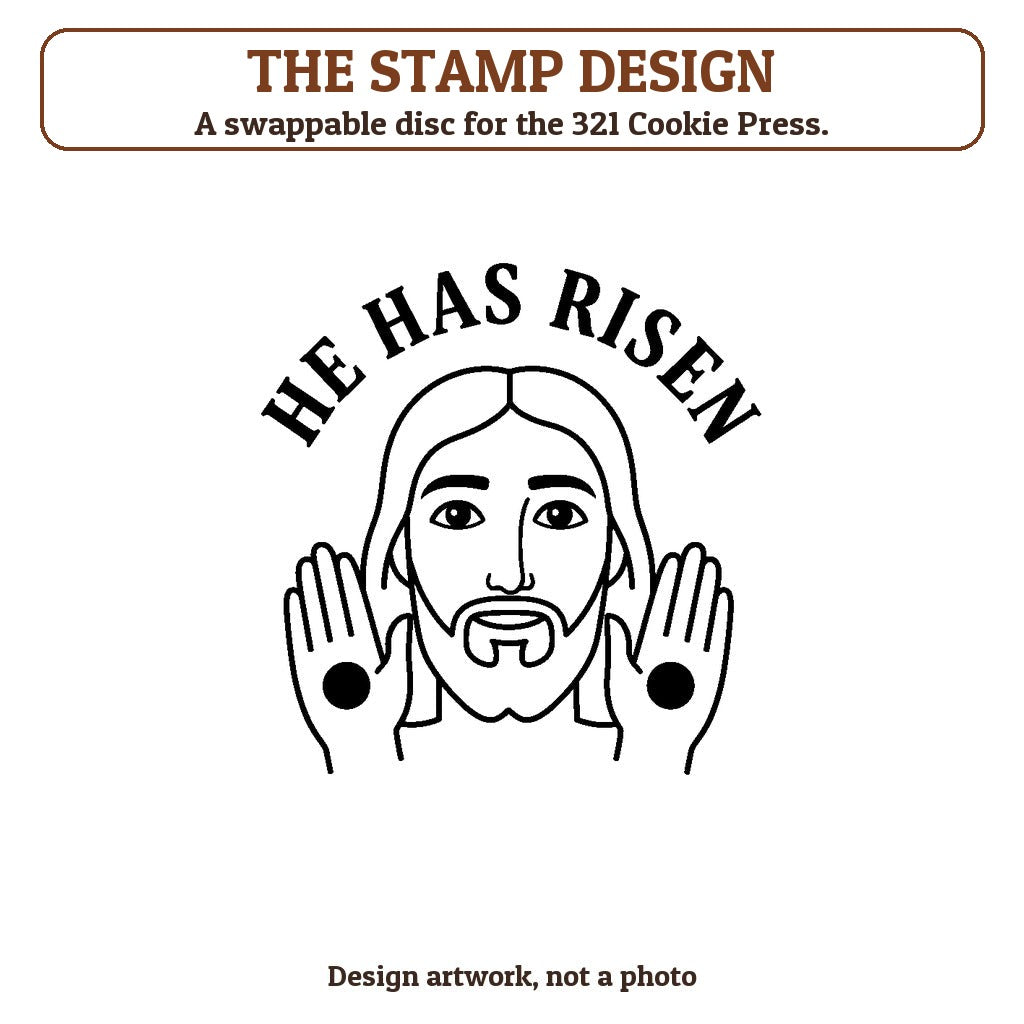 Jesus cookie stamp - the stamp design artwork
