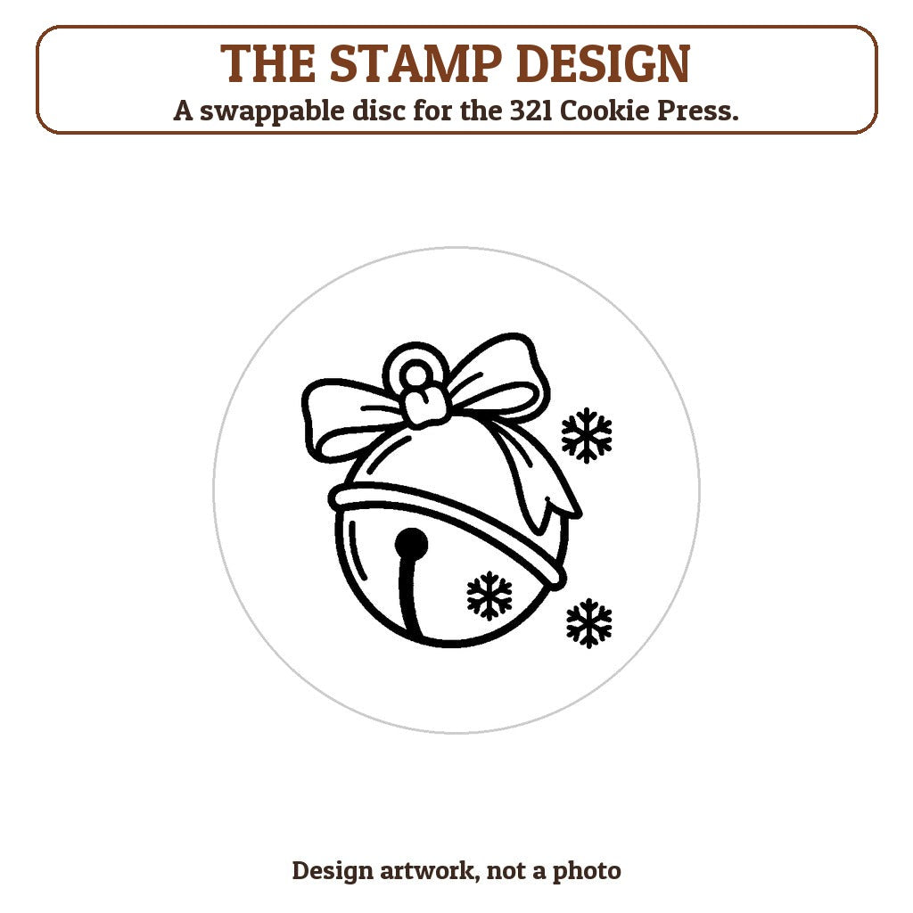 Jingle Bell cookie stamp - the stamp design artwork