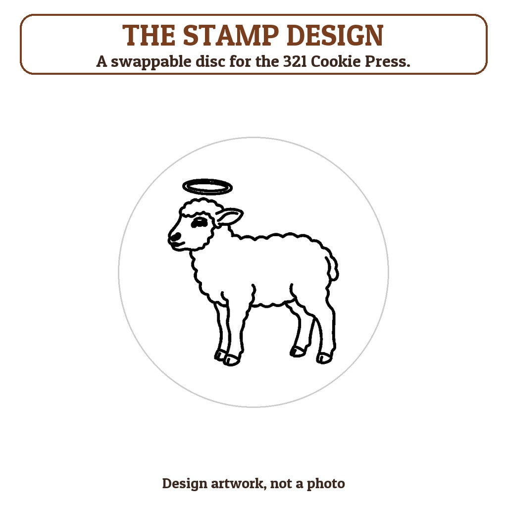 Lamb of God cookie stamp - the stamp design artwork