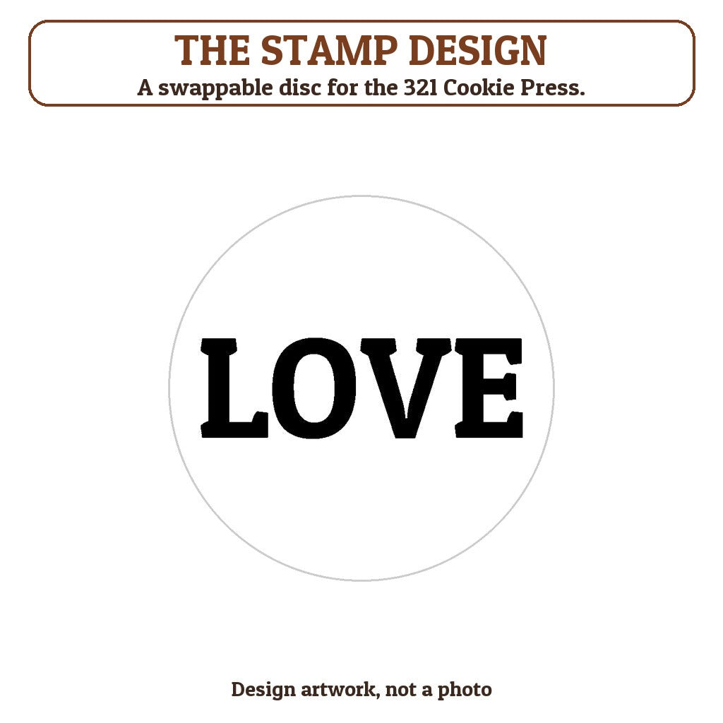 Love cookie stamp - the stamp design artwork