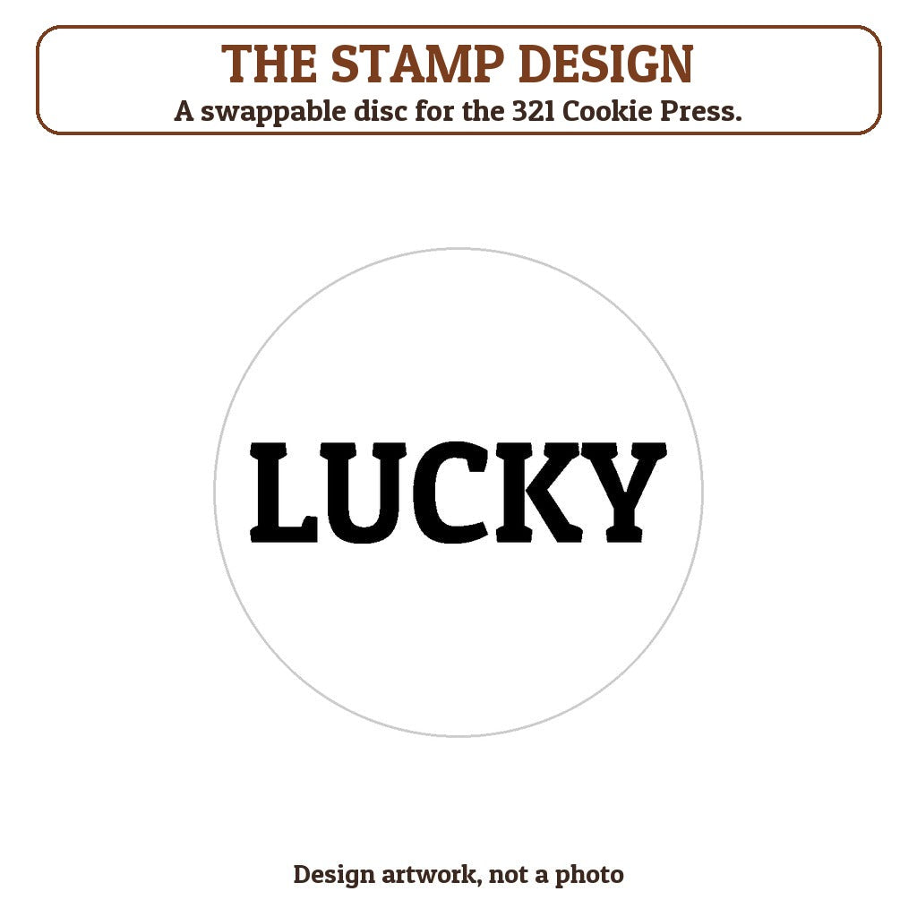 Lucky cookie stamp - the stamp design artwork