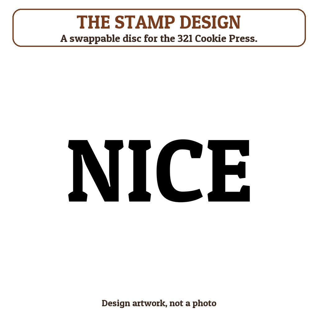 Nice cookie stamp - the stamp design artwork