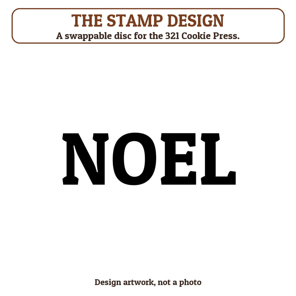 Noel cookie stamp - the stamp design artwork