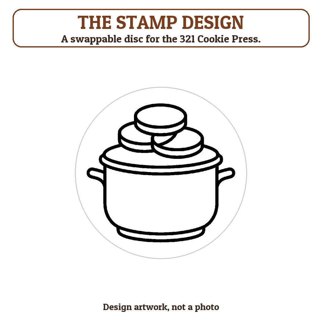 Pot of Gold cookie stamp - the stamp design artwork