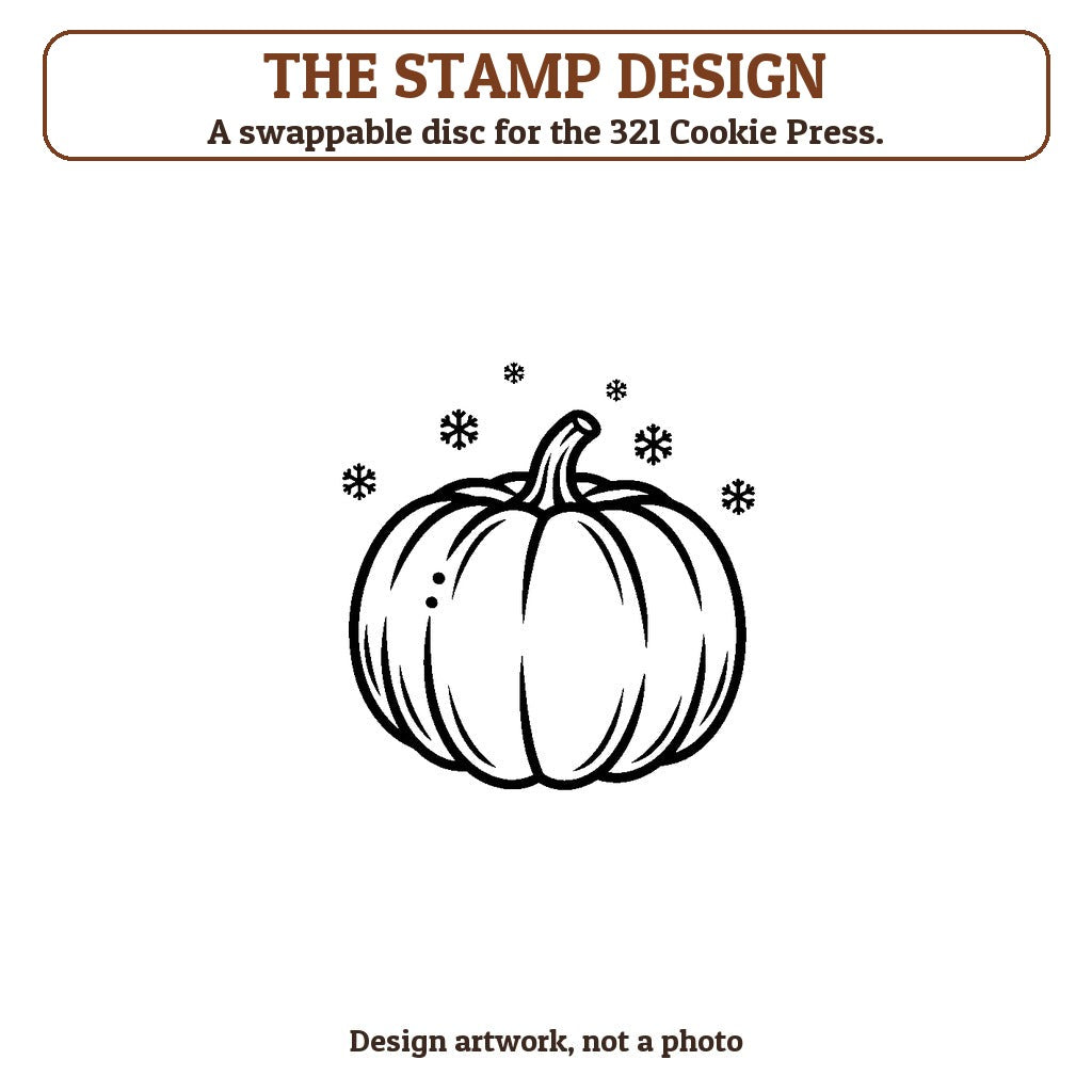 Pumpkin cookie stamp - the stamp design artwork