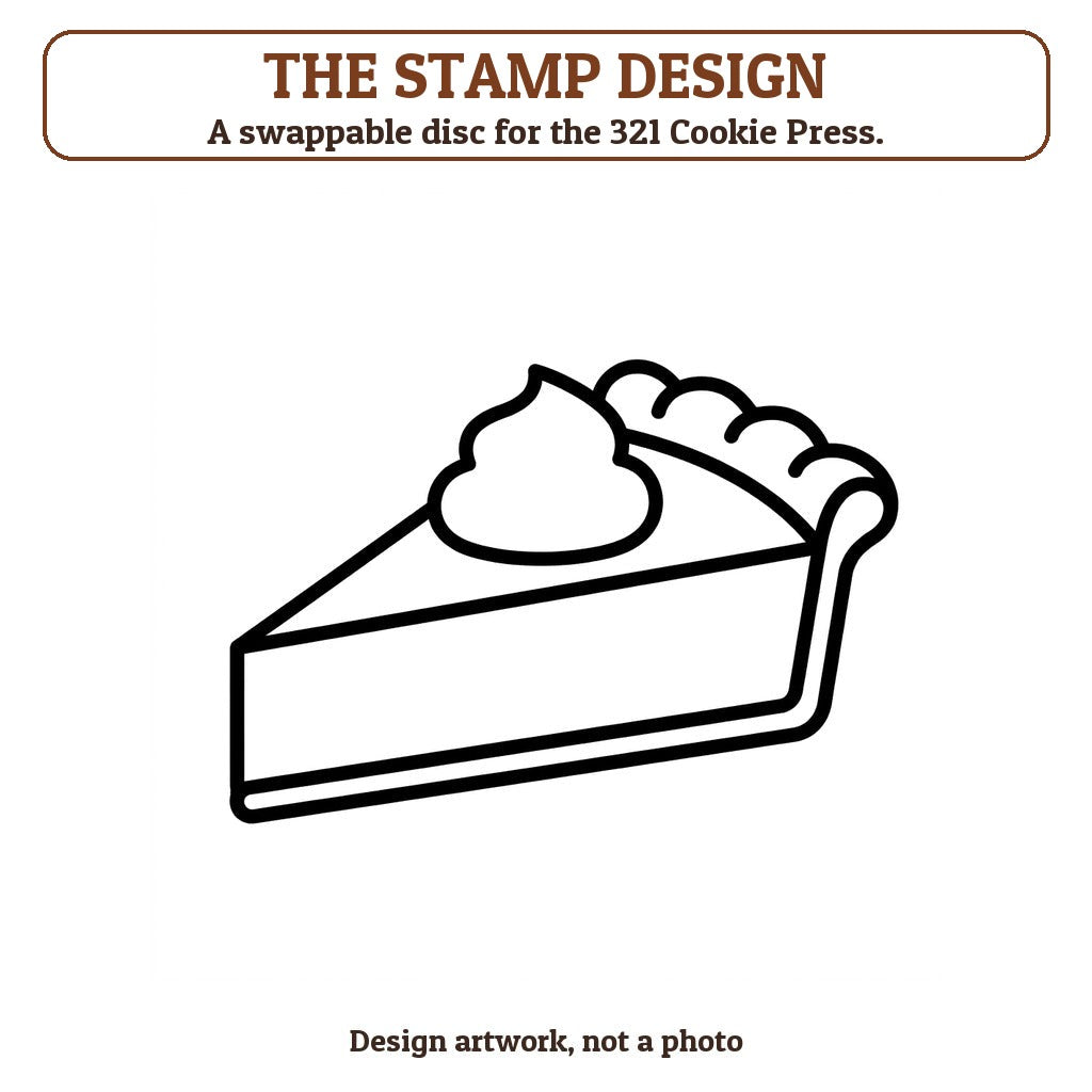 Pumpkin Pie cookie stamp - the stamp design artwork