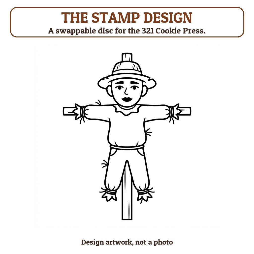 Scarecrow cookie stamp - the stamp design artwork
