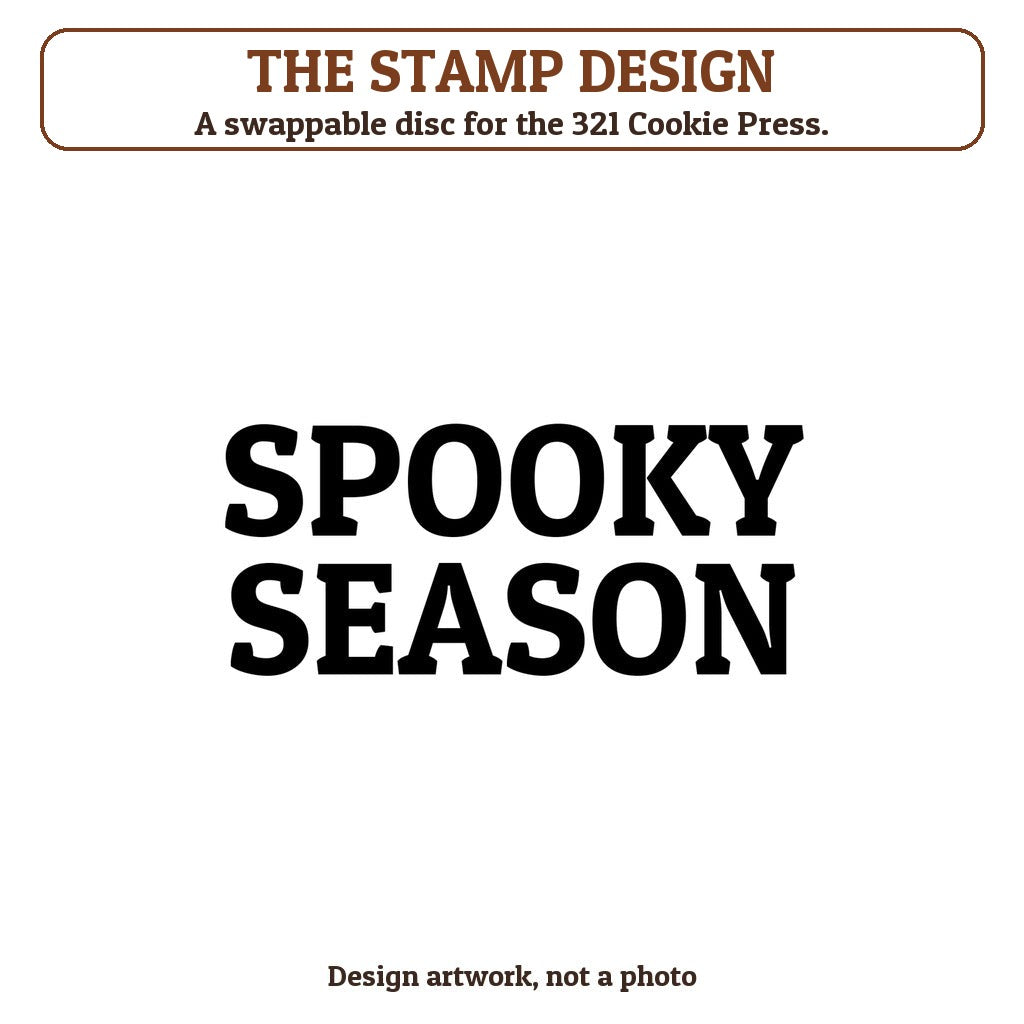 Spooky Season cookie stamp - the stamp design artwork