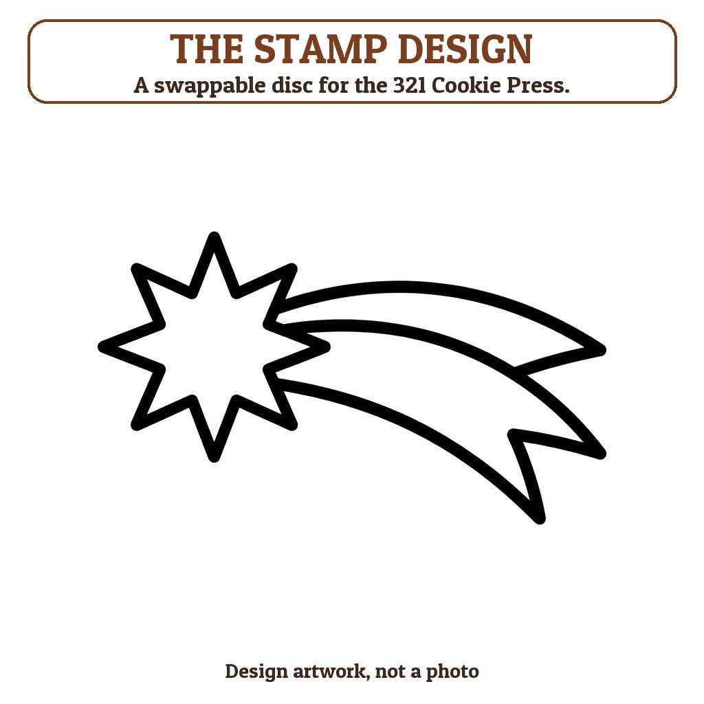 Star of Bethlehem cookie stamp - the stamp design artwork