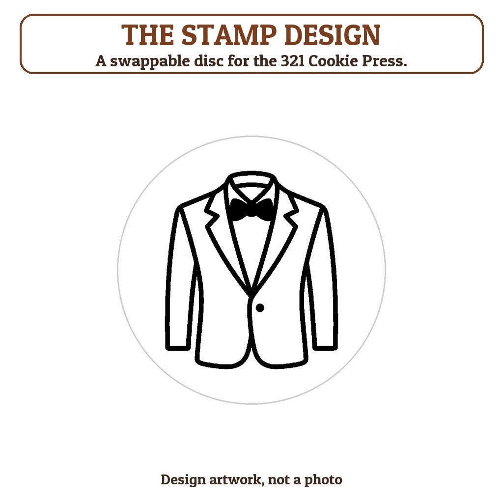 Tuxedo cookie stamp - the stamp design artwork