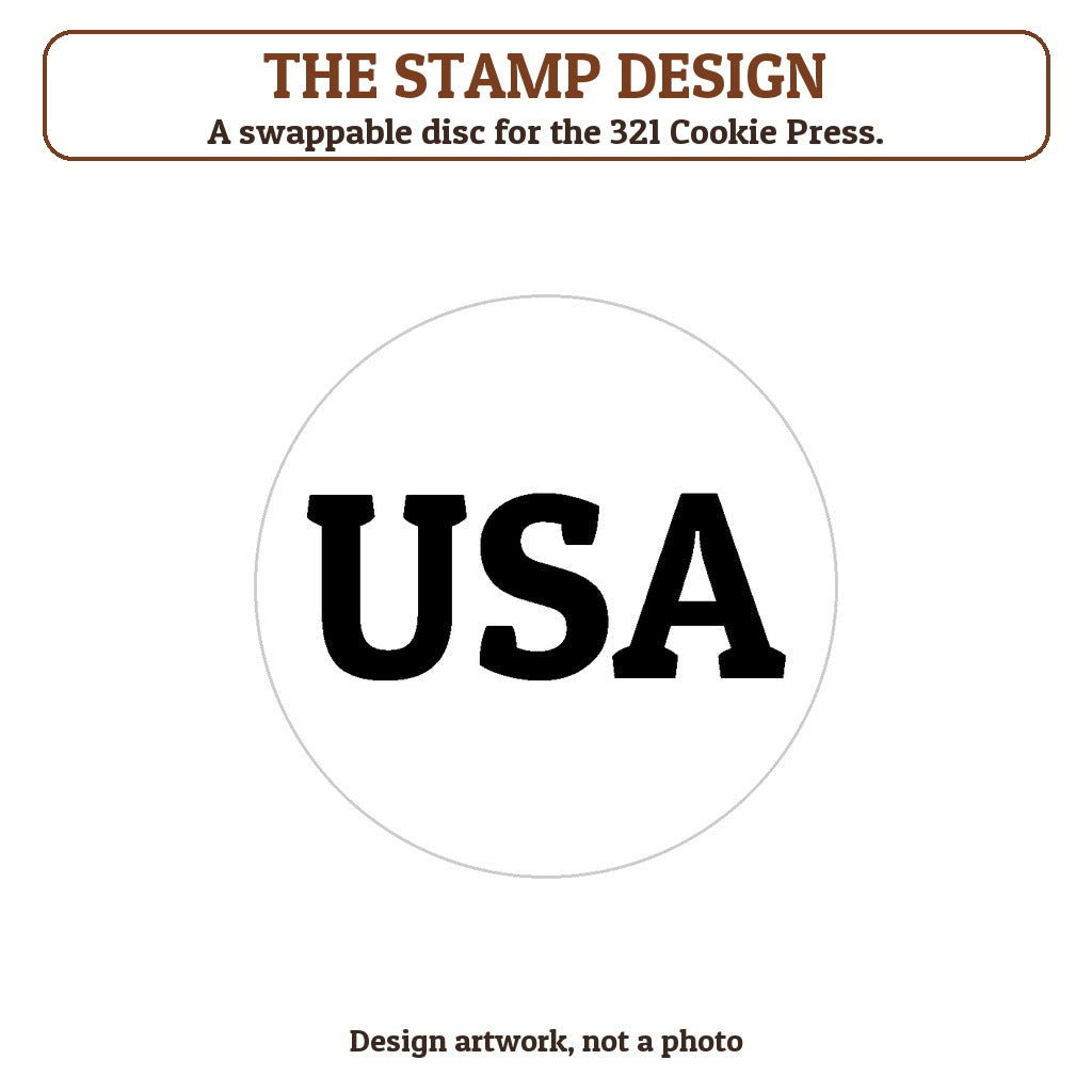 USA cookie stamp - the stamp design artwork