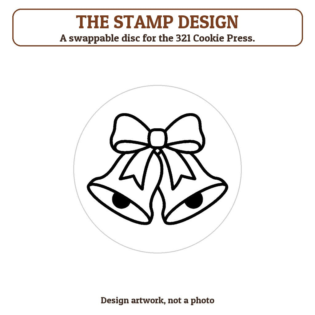 Wedding Bells cookie stamp - the stamp design artwork
