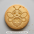 Bee Mine Bee cookie stamp - cookie mockup, a computer preview, not a real cookie