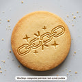 Broken Chain cookie stamp - cookie mockup, a computer preview, not a real cookie