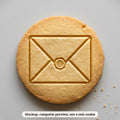 Red Envelope cookie stamp - cookie mockup, a computer preview, not a real cookie