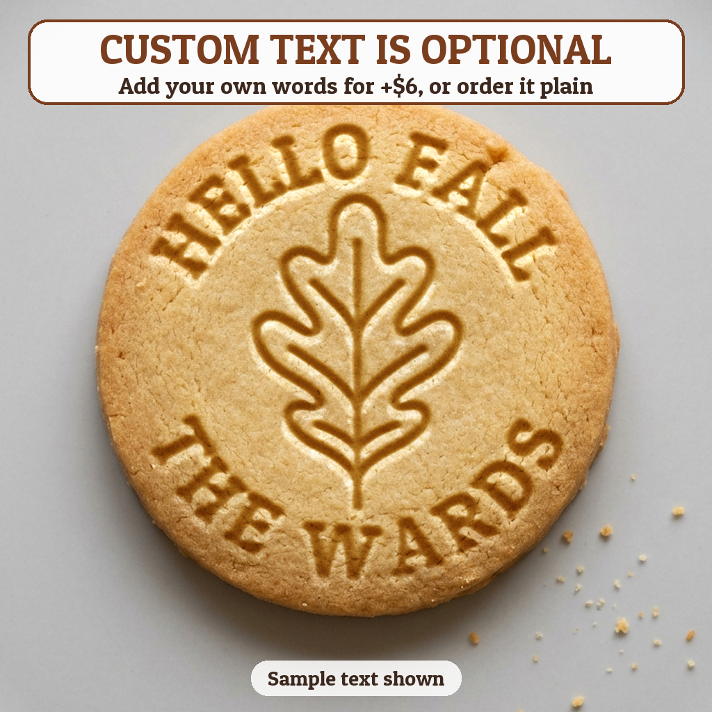 Oak Leaf with optional custom text