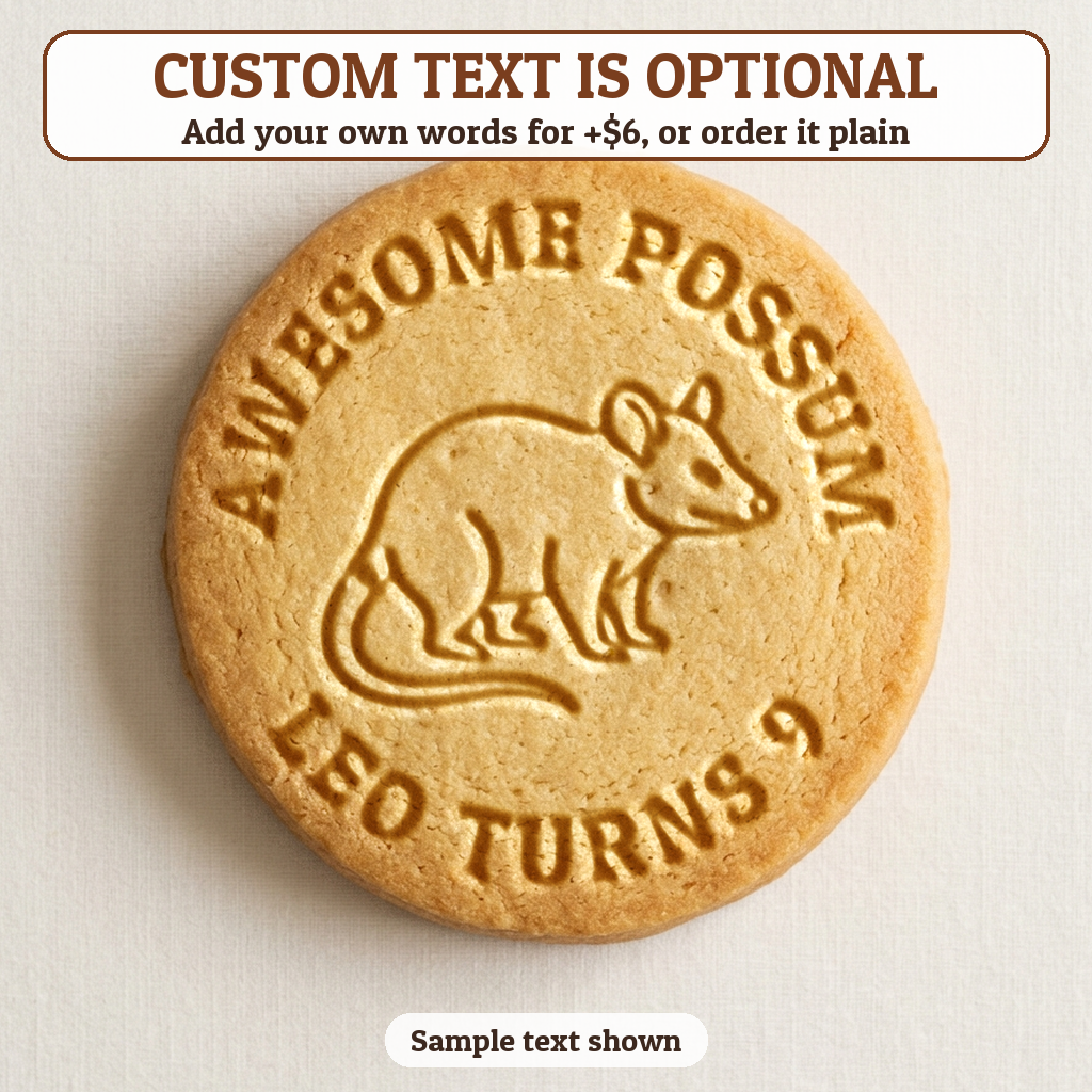 Opossum with optional custom text