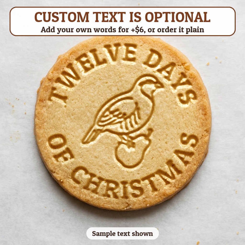 Partridge in a Pear Tree with optional custom text