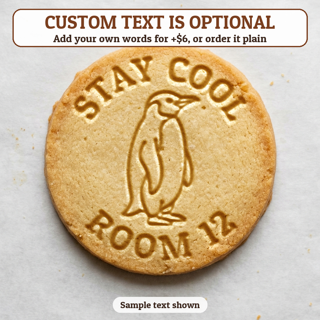 Penguin with optional custom text