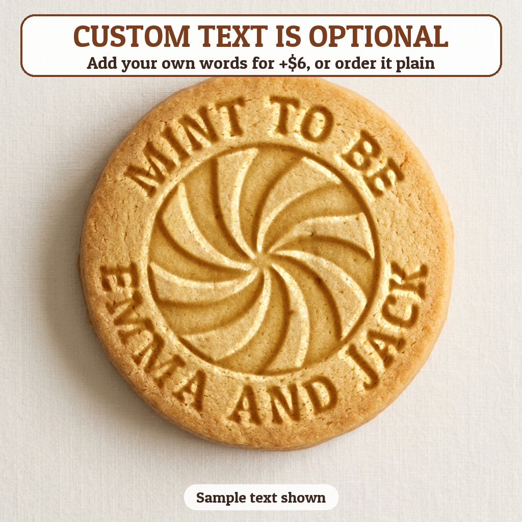 Peppermint Swirl with optional custom text