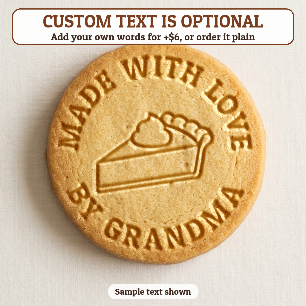 Pumpkin Pie with optional custom text