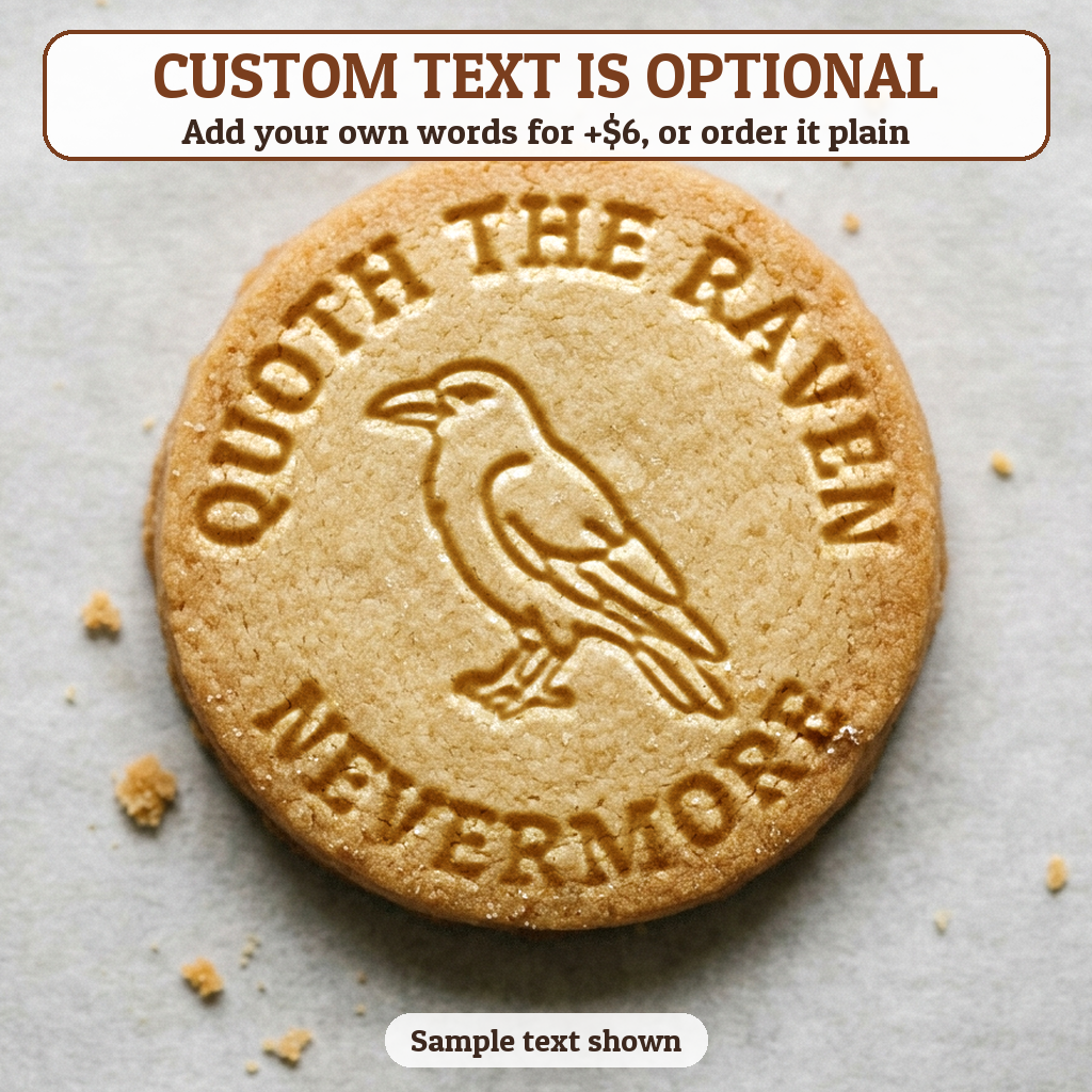 Raven with optional custom text