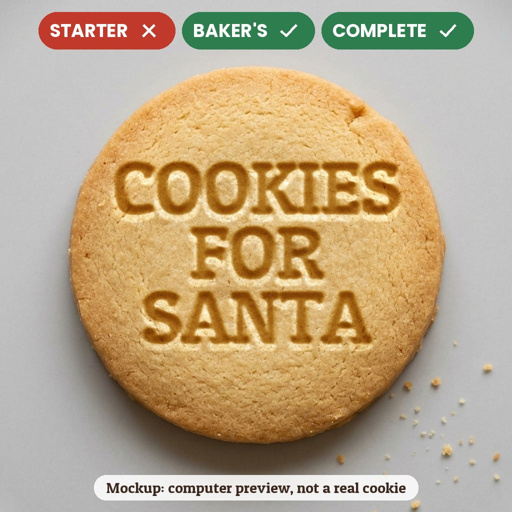 Cookies for Santa stamp disc - Starter: no, Baker's: yes, Complete: yes - computer preview, not a real cookie
