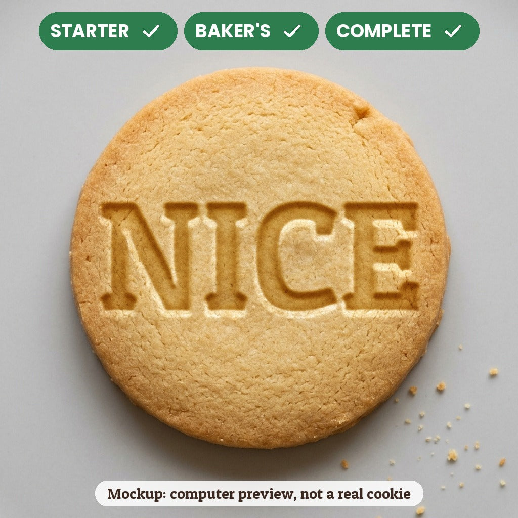Nice stamp disc - Starter: yes, Baker's: yes, Complete: yes - computer preview, not a real cookie