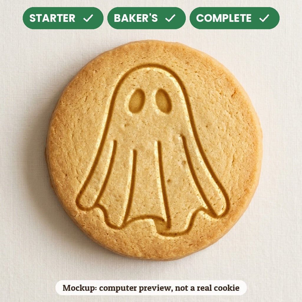 Ghost stamp disc - Starter: yes, Baker's: yes, Complete: yes - computer preview, not a real cookie
